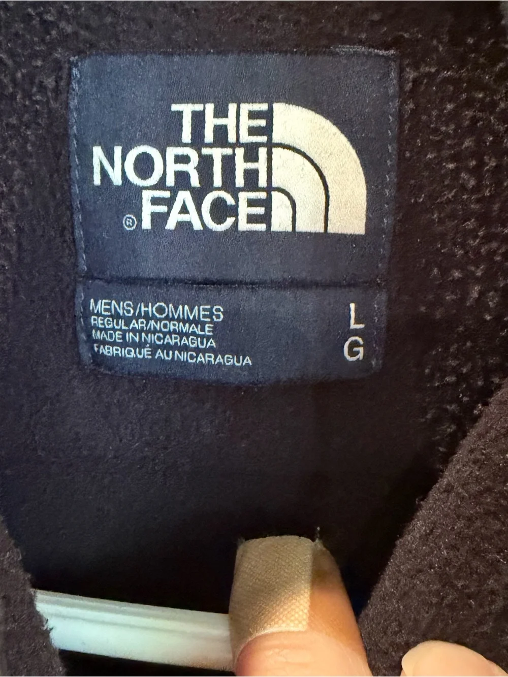 The North Face Black Lightweight Full-Zip Fleece Jacket Size Large